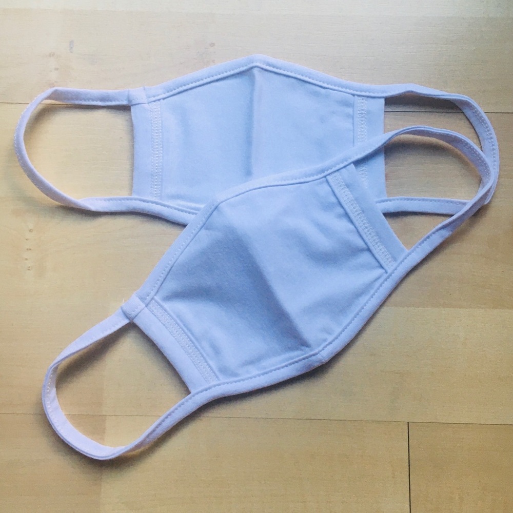 Pair of Two Washable Reusable Cloth Face Masks